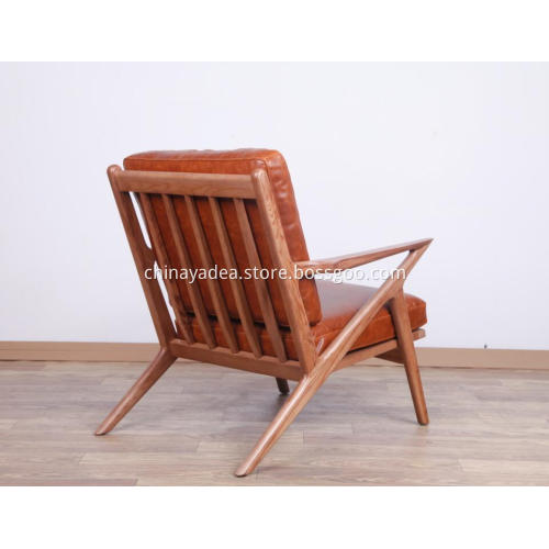 Full Vintage leather Selig lounge chair